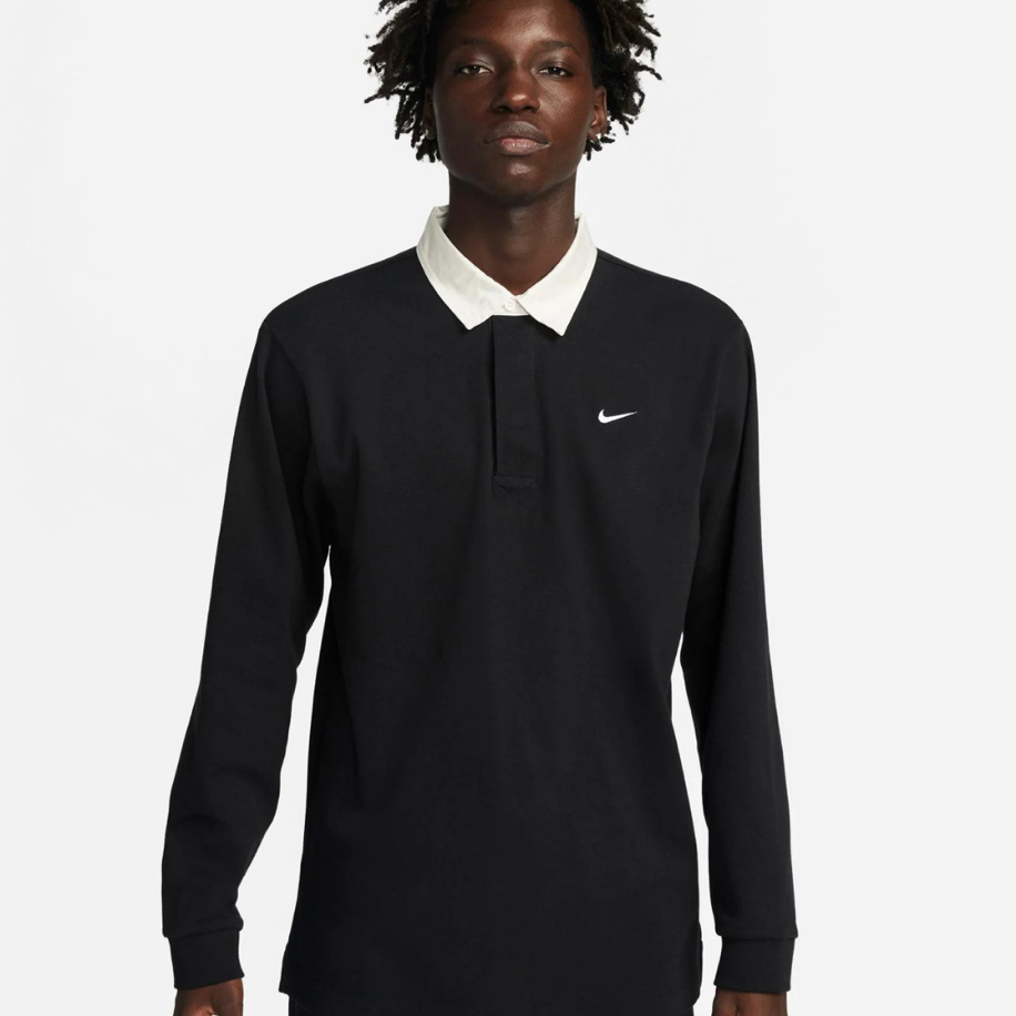 Nike Sportswear Rugby Top Solo Swoosh Shirt [DQ5221-010]