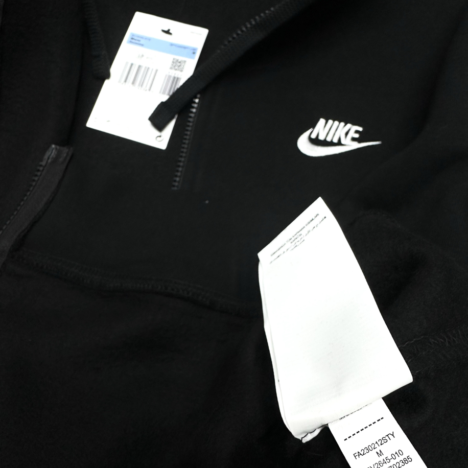 Nike Sportswear Club Full-Zip Hoodie Sweatshirt [BV2648-010]