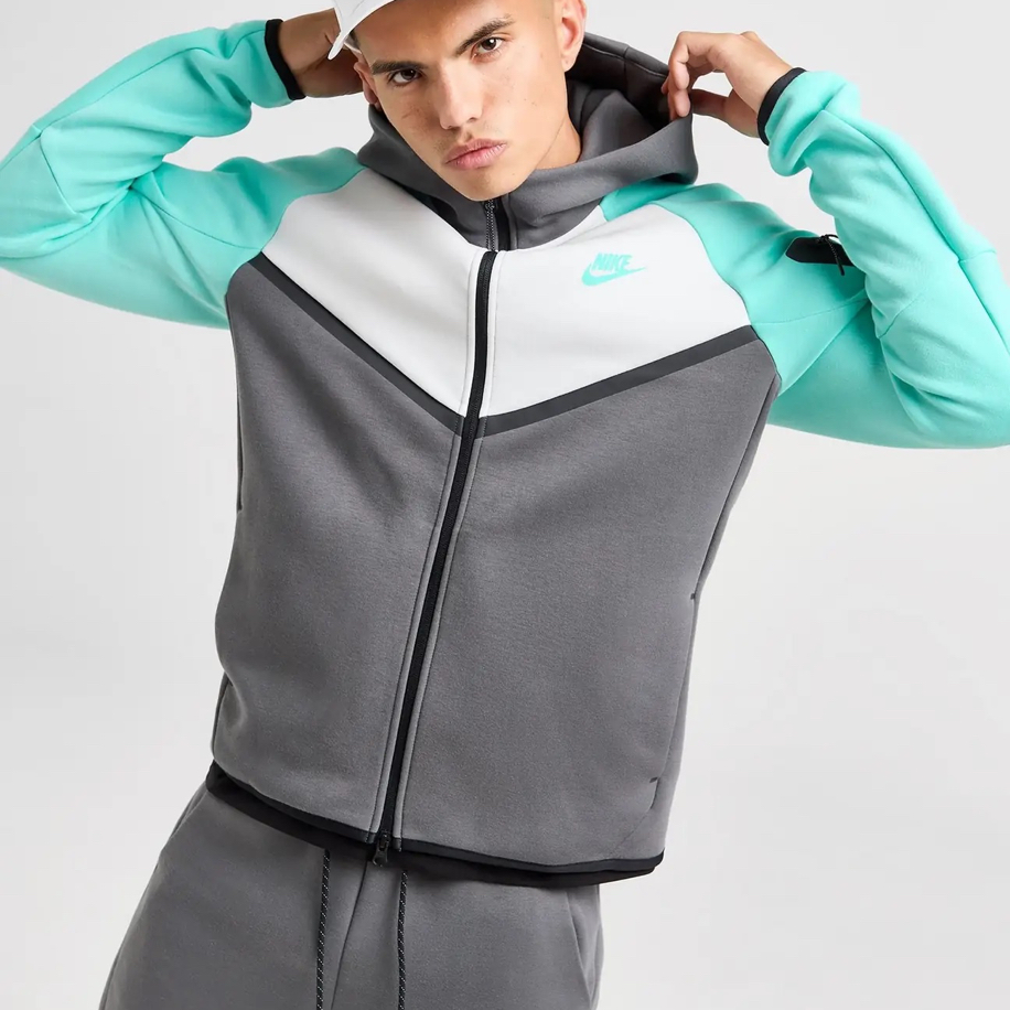 Nike Tech Fleece Premium 5.Th Hoodie Iron Grey Photon Dust Tropical Twist