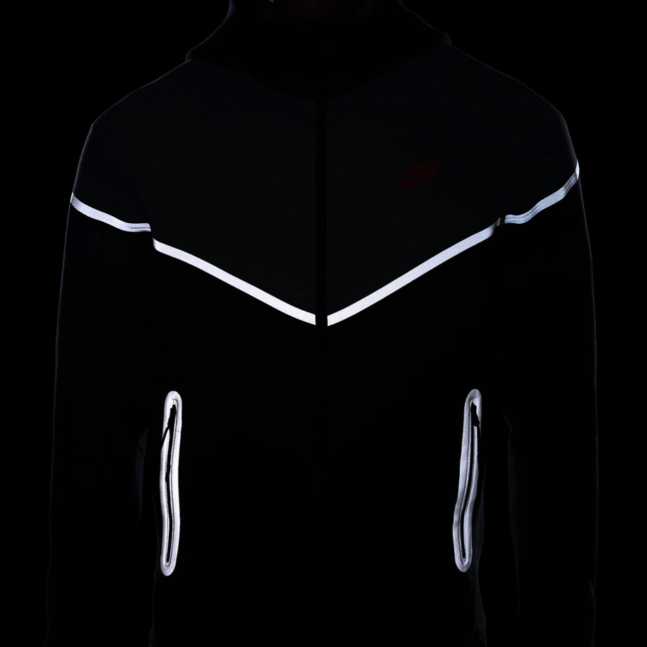 Nike Tech Fleece Reflective Essentials+ Hoodie - Anthracite/Safety/Orange