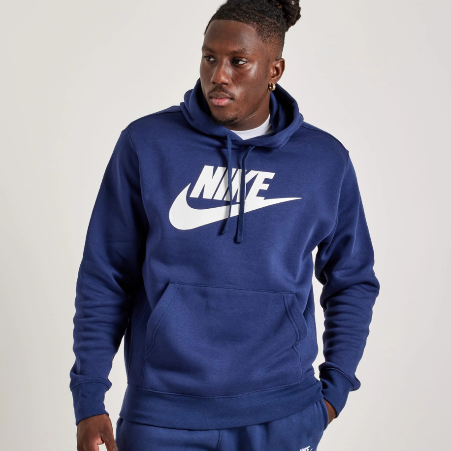 Nike Nsw Club Fleece Futura Graphic Pullover Hoodie [BV2973-410]