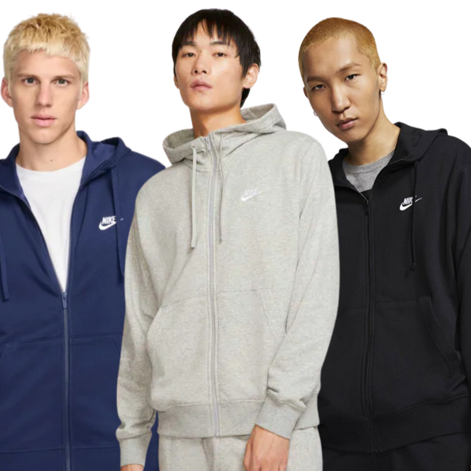 3'lü Alım KAMPANYASI Nike Sportswear Club Full-Zip Hoodie Sweatshirt [BV2648-063] 