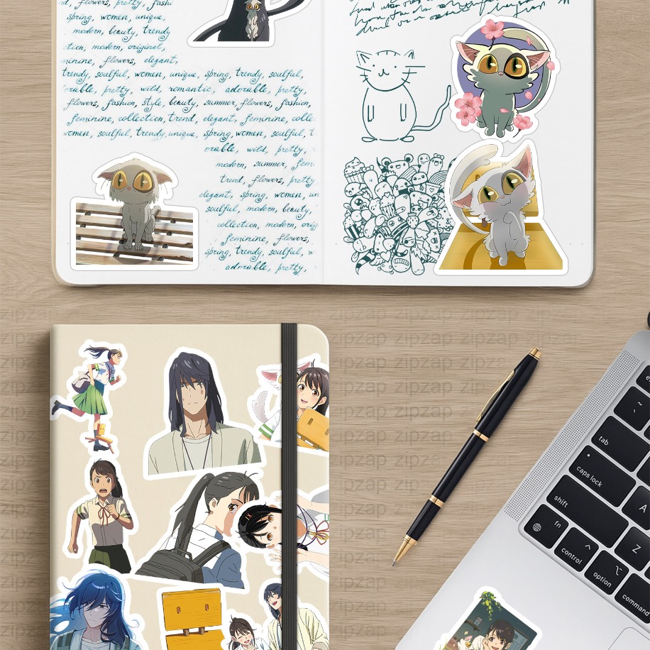  Suzume Anime Sticker Paketi (25 Sticker)