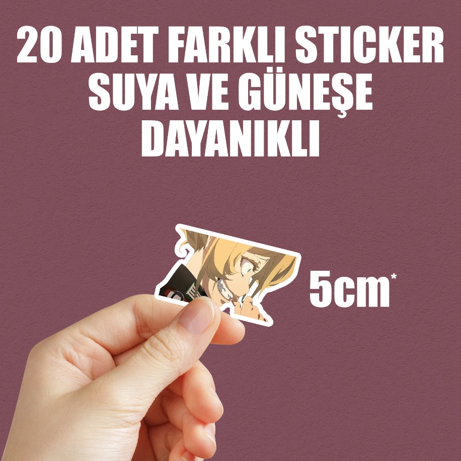  Youjo Senki Anime Sticker Paketi (20 Sticker)
