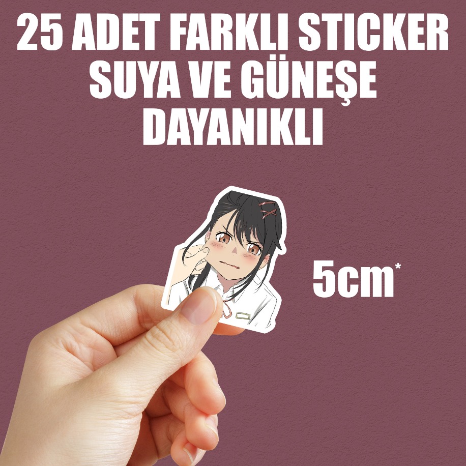  Suzume Anime Sticker Paketi (25 Sticker)