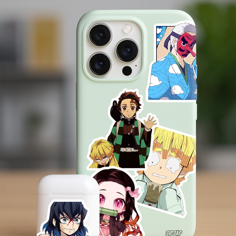 Demon Slayer ( Kimetsu no Yaiba ) Anime Sticker Paketi (20 Sticker)