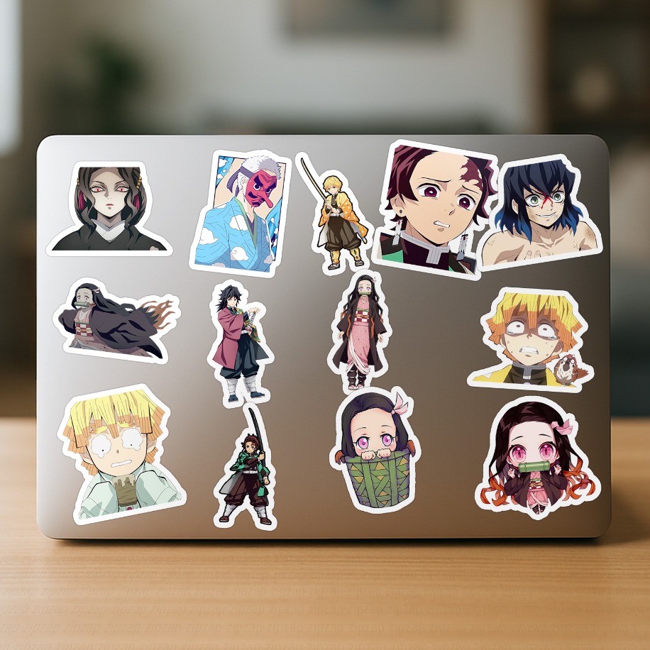 Demon Slayer ( Kimetsu no Yaiba ) Anime Sticker Paketi (20 Sticker)