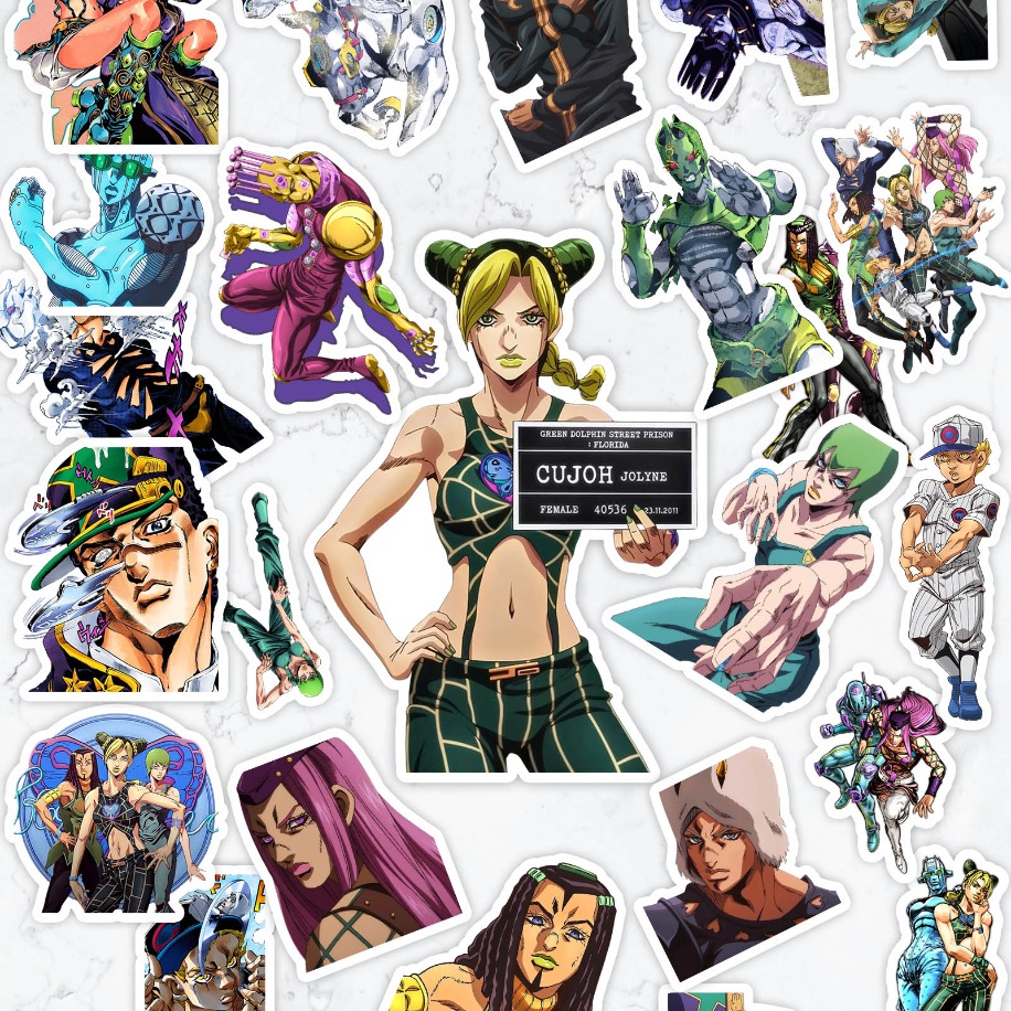 JoJo no Kimyou na Bouken part 6 Anime Sticker Paketi (25 Sticker)