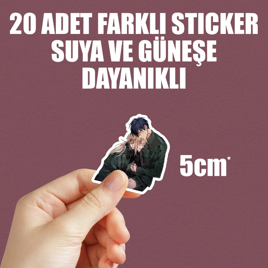 Violet Evergarden Anime Sticker Paketi (20 Sticker)