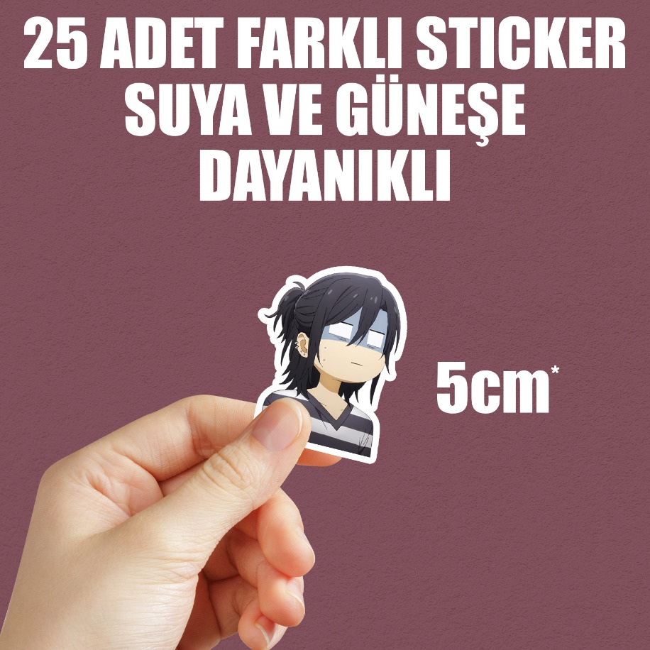  Horimiya Anime Sticker Paketi (25 Sticker)