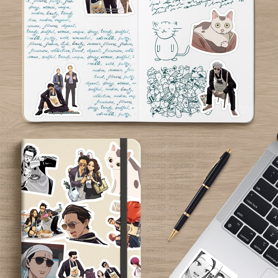 Gokushufudou (The Way of the Househusband) Anime Sticker Paketi (22 Sticker)