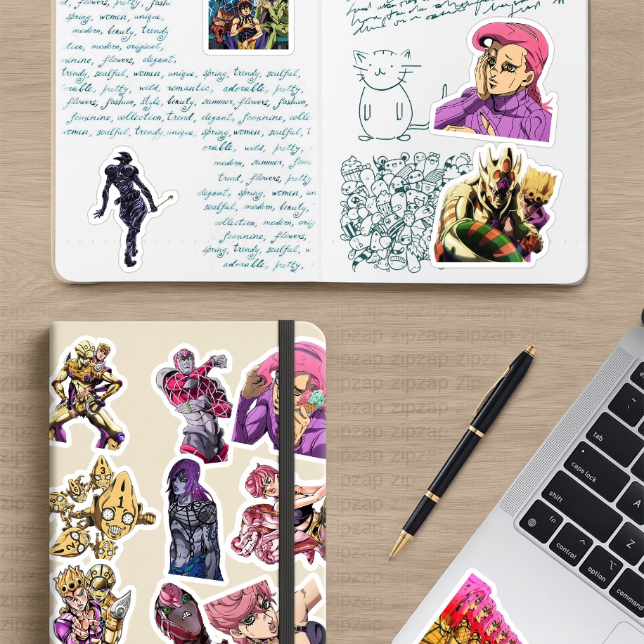 JoJo no Kimyou na Bouken part 5 Anime Sticker Paketi (25 Sticker)