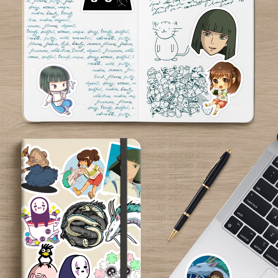  Spirited Away Ghibli Anime Sticker Paketi (24 Sticker)