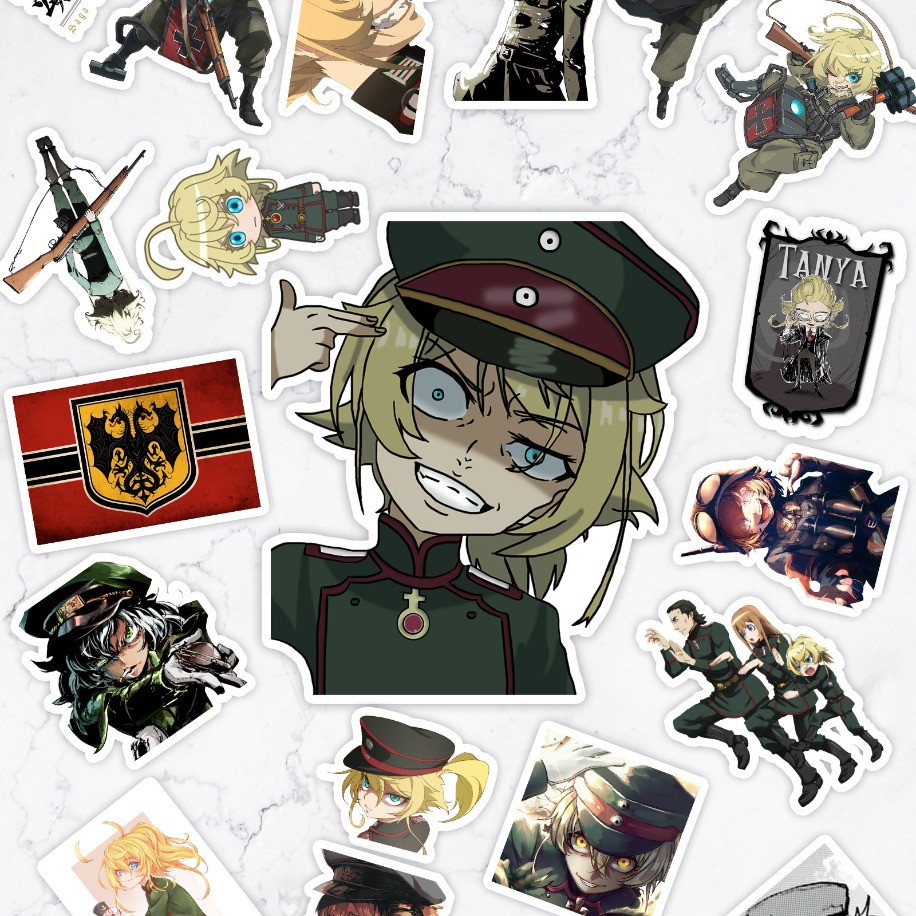  Youjo Senki Anime Sticker Paketi (20 Sticker)
