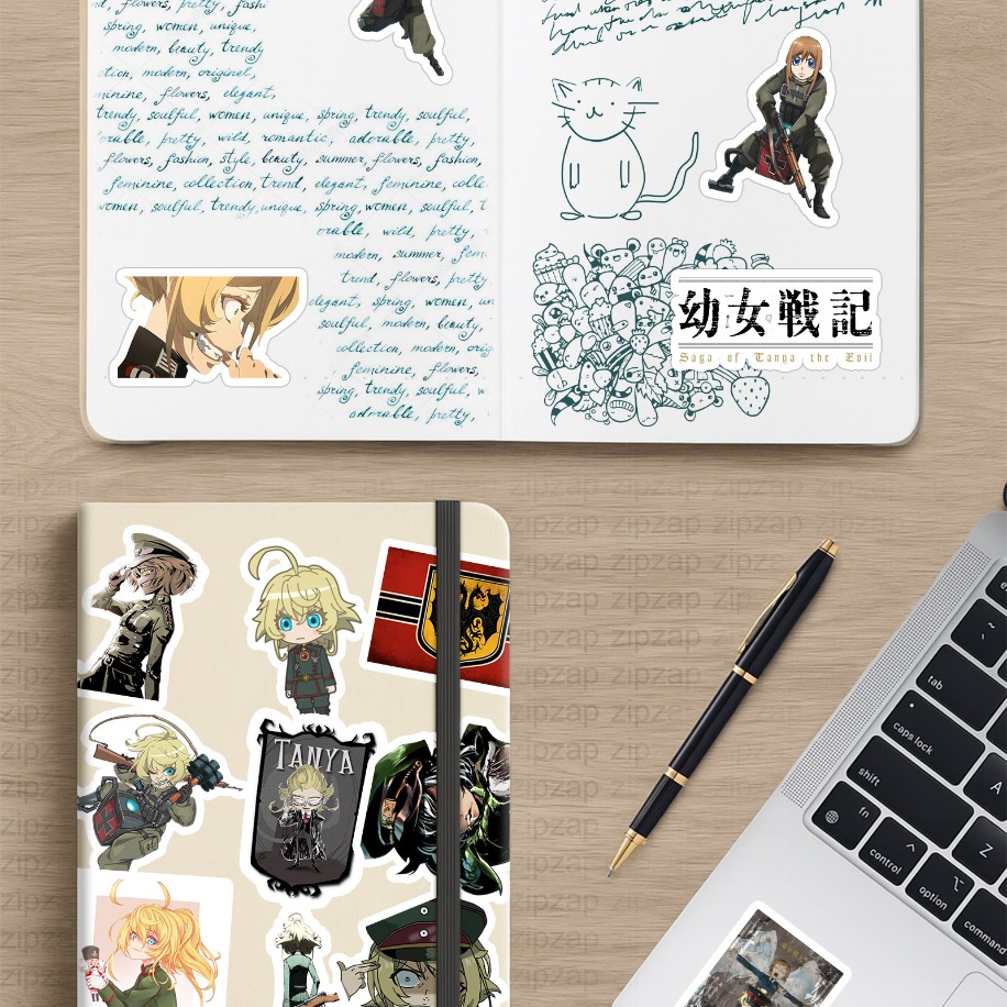  Youjo Senki Anime Sticker Paketi (20 Sticker)