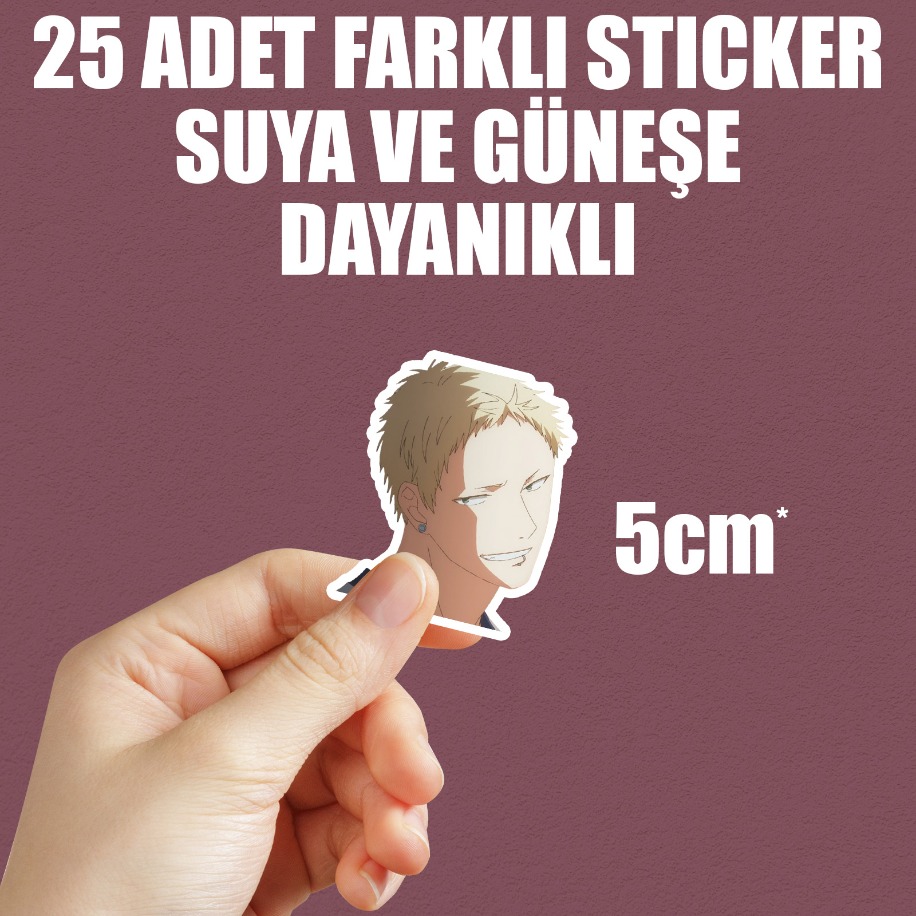 Given Anime Sticker Paketi (25 Sticker)