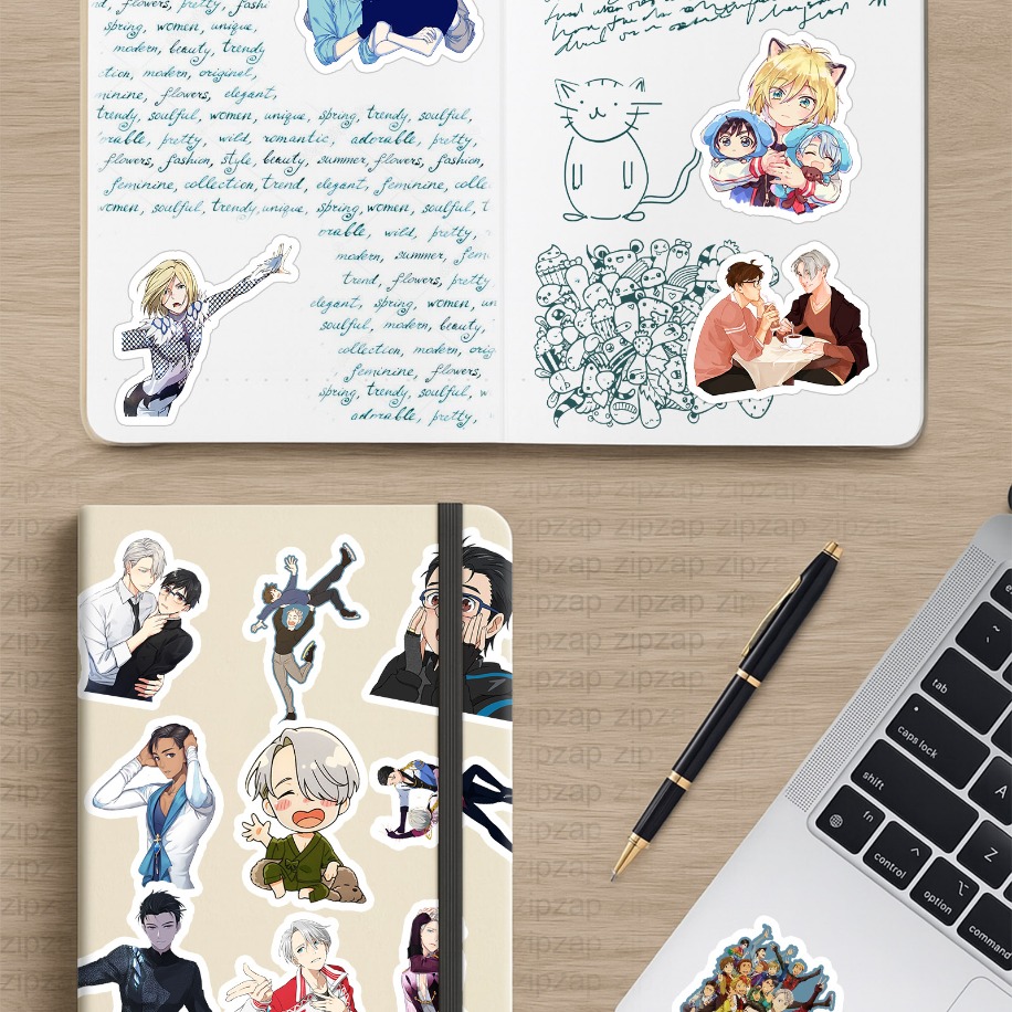 Yuri on Ice Anime Sticker Paketi (20 Sticker)