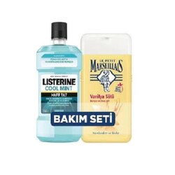 Listerine Cool Mint 250ml Ağız Bakım Suyu ve Le Petit Marseillais Vanilyalı 250ml Duş Jeli Bakım Set