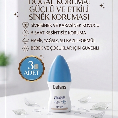 Defans Sinek Kovucu 3lü Set  