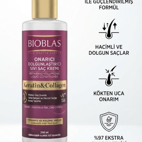 Bioblas Onarıcı Dolgunlaştırıcı Sivi Saç Kremi,