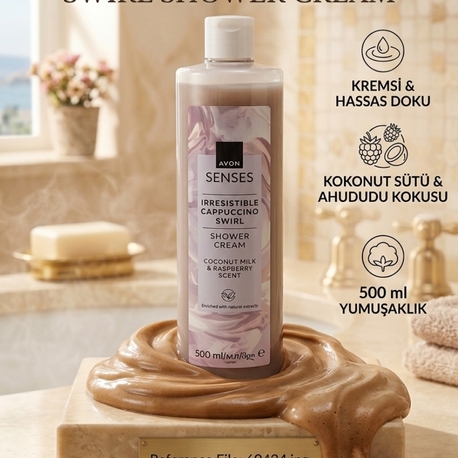 AVON  SENSES 500 ML HİNDİSTAN C. SÜTÜ DUŞ JELİ 500 ML