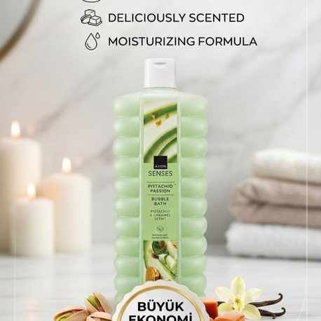 Avon Senses ANTEP FISTIGI Passion Köpüklü Banyo 1 LT 