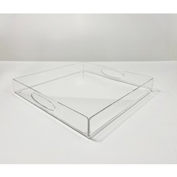 ŞEFFAF PLEKSİ - AKRİLİK TEPSİ 30X30 CM