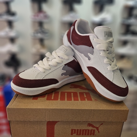 Bordo Beyaz Puma Spor Ayakkabı