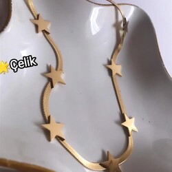 ÇELİK İTALYAN ZİNCİRLİ YILDIZ MODEL KOLYE
