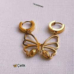 ÇELİK KELEBEK MODEL KÜPE