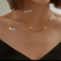 ÇELİK YILDIZ MODEL KOLYE