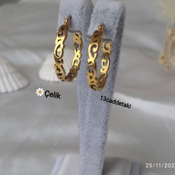 ÇELİK İŞLEMELİODEL HALKA KÜPE