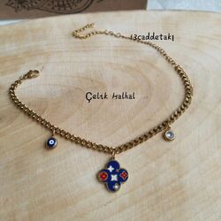 ÇELİK MAVİ YONCALI MODEL HALHAL