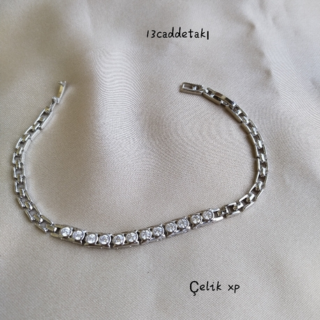 ÇELİK XUPİNG SIRA TAŞLI MODEL BİLEKLİK