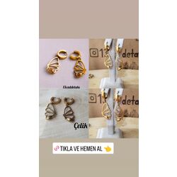 ÇELİK KELEBEK MODEL KÜPE