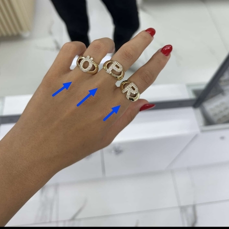 VİP SERİ TAŞLI HARF MODEL YÜZÜK 
