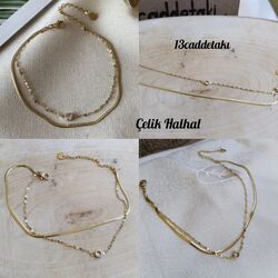 ÇELİK TEK TAŞLI ÇİFT ZİNCİRLİ MODEL HALHAL