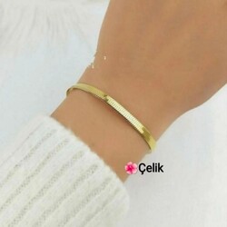 ÇELİK GOLD İTALYAN ZİNCİR MODEL BİLEKLİK 