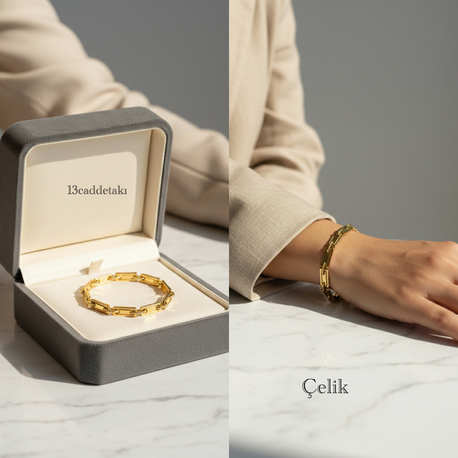 ÇELİK KALIN ZİNCİR MODEL BİLEKLİK