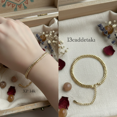 ÇELİK XP 14K ZİNCİR MODEL BİLEKLİK