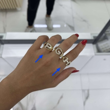 VİP SERİ HARFLİ MODEL AYARLI YÜZÜK