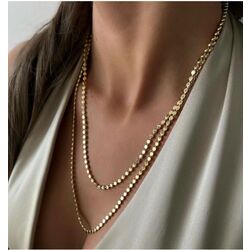 ÇELİK XUPİNG 14K PUL MODEL KOLYE