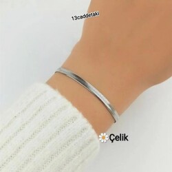ÇELİK SİLVER İTALYAN ZİNCİR MODEL BİLEKLİK