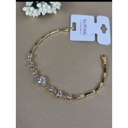 ÇELİK XUPİNG 14K KALPLİ BİLEKLİK