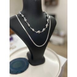 ÇELİK BOTTEGA MODEL BADEM KOLYE