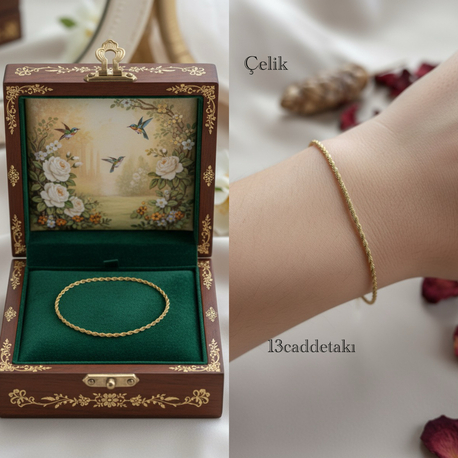 ÇELİK İNCE BURGU MODEL BİLEKLİK