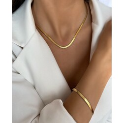 ÇELİK GOLD İTALYAN ZİNCİR MODEL TAKI SETİ