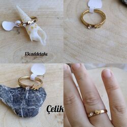 ÇELİK TAŞLI KÖPEKLİ MODEL YÜZÜK