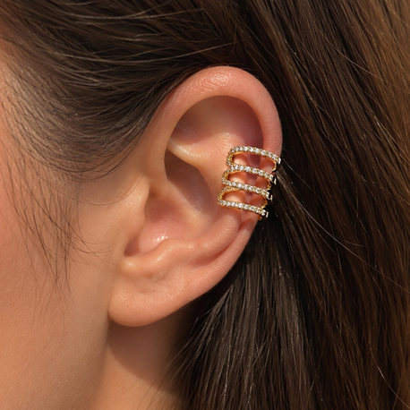 TAŞLI SIRA HALKALI MODEL KIKIRDAK KÜPE