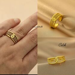 ÇELİK KÜÇÜK TOPLU AYARLI MODEL YÜZÜK